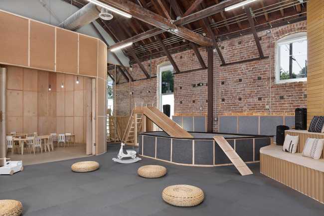 California headquarters for the Big and Tiny brand. Playground for adults and children