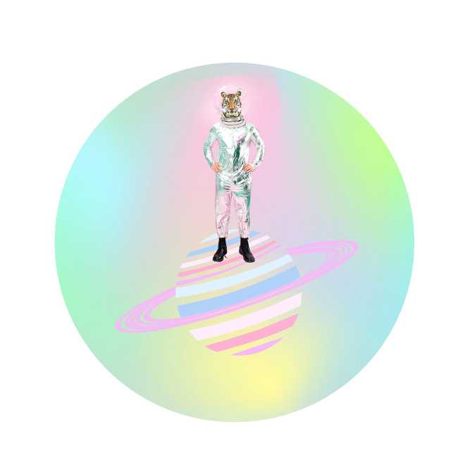 Wonder Galaxy pour Casa Decor. Une installation futuriste et ludique qui évoque les rêves d'enfance