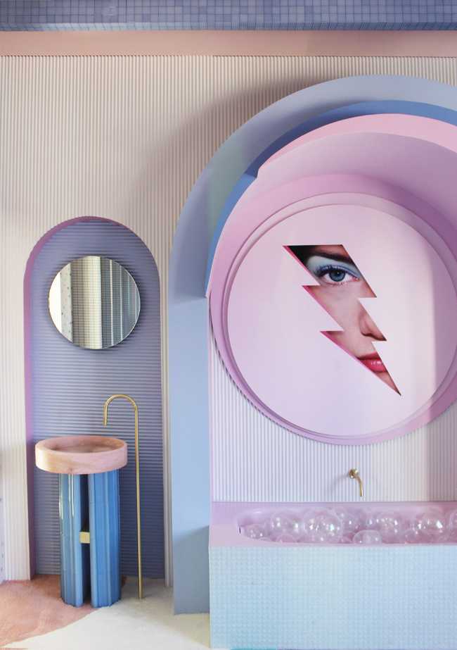 Wonder Galaxy pour Casa Decor. Une installation futuriste et ludique qui évoque les rêves d'enfance