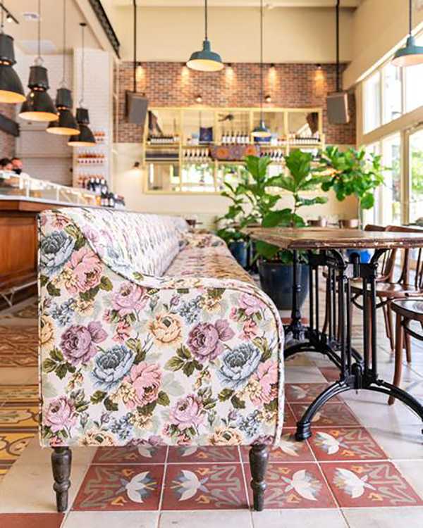 The advantage of being different. Italian cuisine + architecture embody the slogan