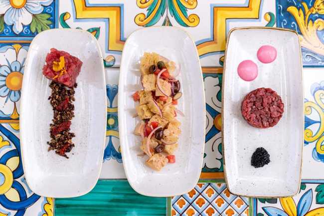 The advantage of being different. Italian cuisine + architecture embody the slogan