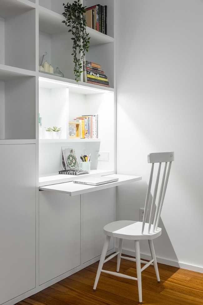 Revised internal structure of a flat. Increased visual communication between rooms