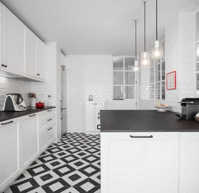 Revised internal structure of a flat. Increased visual communication between rooms