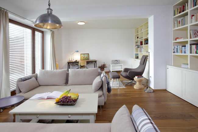 Farm surrounded by the picturesque Bohemian nature. New wooden farm building