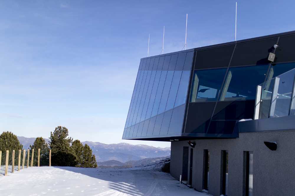 Restaurant perched on the Austrian Alps. Breathtaking scenery and 360-degree panoramic views