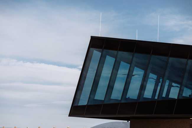 Restaurant perched on the Austrian Alps. Breathtaking scenery and 360-degree panoramic views