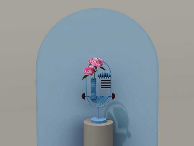 MASQ miroirs et vases: accessoires entre masques précolombiens, art et ironie