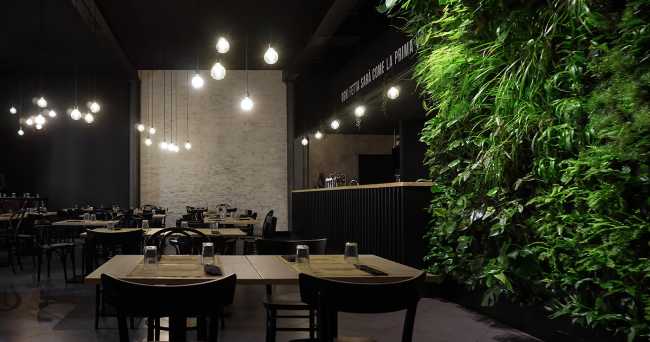 Gourmet pizzeria in the heart of Turin. The theater inspires the conversion