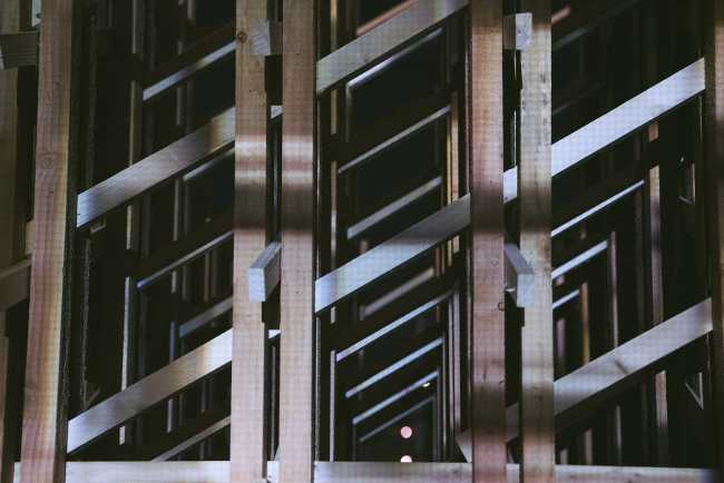 Mori. A wooden installation in Los Angeles that conceptualises the sense of togetherness
