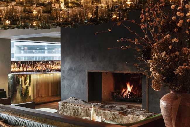 Prestigious club in New Zealand. A mantle of ivy wraps the century-old building