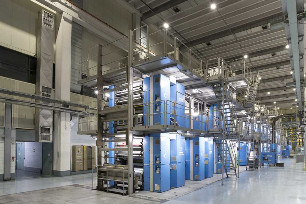 Isolamento delle vibrazioni causate da una nuova rotativa nello stabilimento di Centro Stampa Quotidiani a Brescia