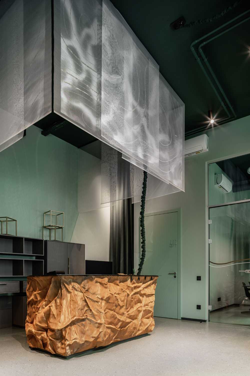Textures and colours to relax at the LAVA Dental Clinic in Riga: a contemporary dental clinic