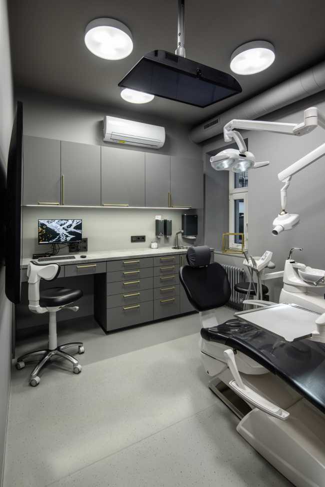 Textures and colours to relax at the LAVA Dental Clinic in Riga: a contemporary dental clinic