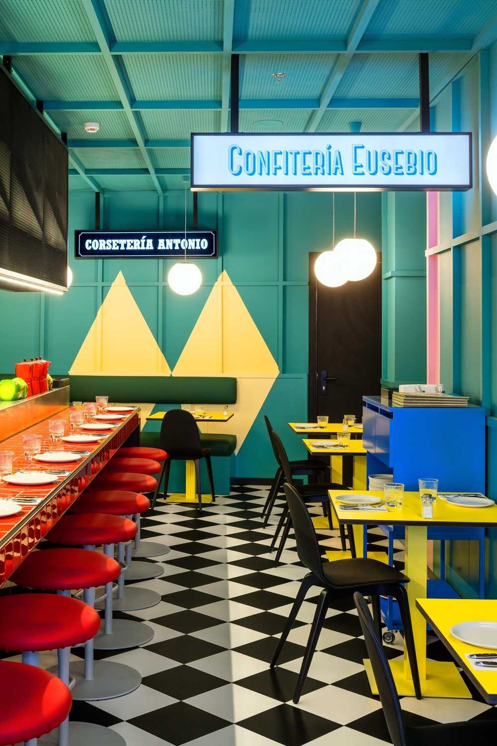Las Chicas, Los Chicos y los Maniquís: color is the undisputed protagonist of the Madrid restaurant