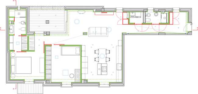 Volúmenes dinámicos y materialidad de madera maciza: la reestructuración crea atmósferas contemporáneas en torno al jardín de invierno