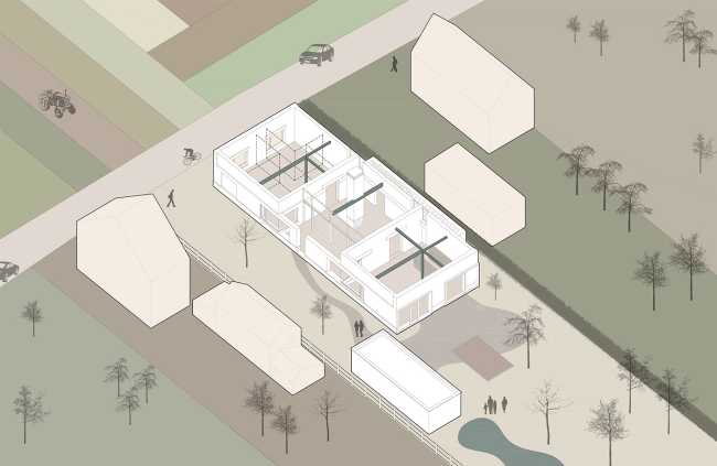 Maison C-VL: d'un bungalow discret à une maison avec des éléments de construction originaux et des espaces pour vivre spontanément