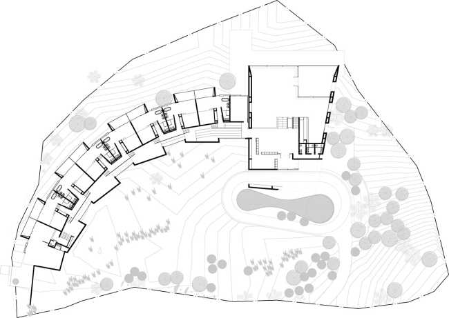 Uman Lodge in Cile, texture di legno e viste mozzafiato