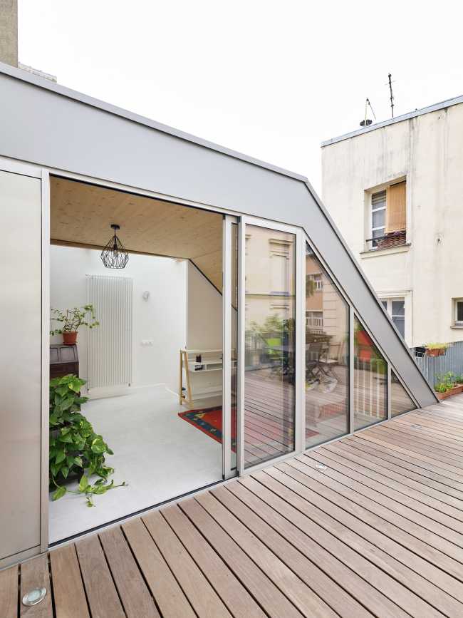 The roof terrace, an exclusive environment to experience the seasons in the heart of France