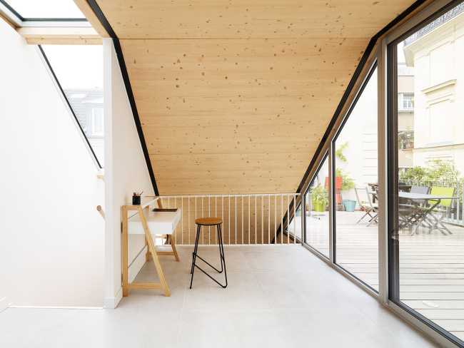 The roof terrace, an exclusive environment to experience the seasons in the heart of France