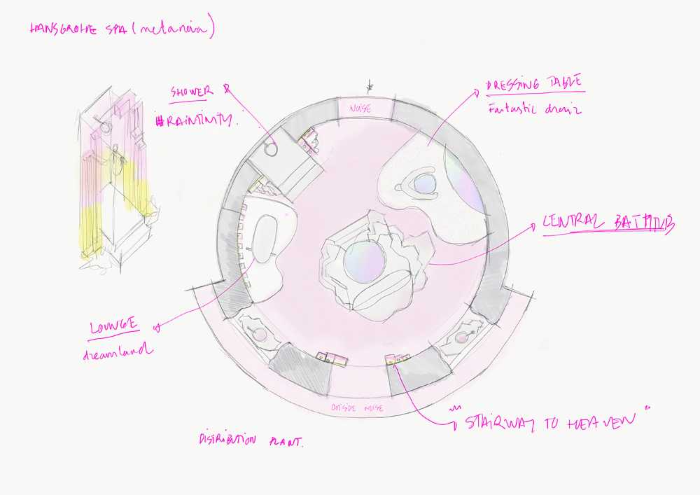 Metanoia, the design of the Spa for an emotional catharsis