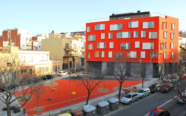 An urban void designed with joy and colour in mind