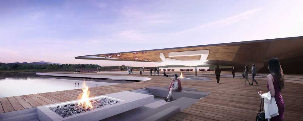 Taiyuan Botanical Garden project where the nature and the architecture interact harmoniously