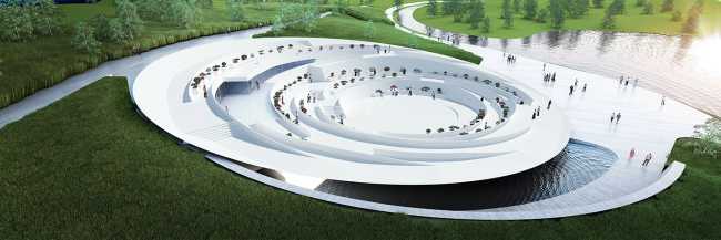 Taiyuan Botanical Garden project where the nature and the architecture interact harmoniously