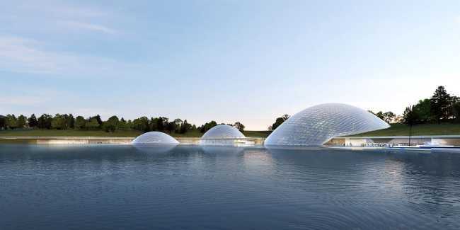 Taiyuan Botanical Garden project where the nature and the architecture interact harmoniously
