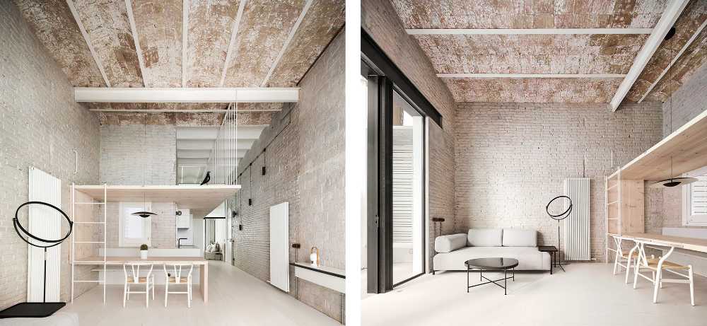 Nil Dos House, from a construction warehouse to an urban loft in the centre of Barcelona