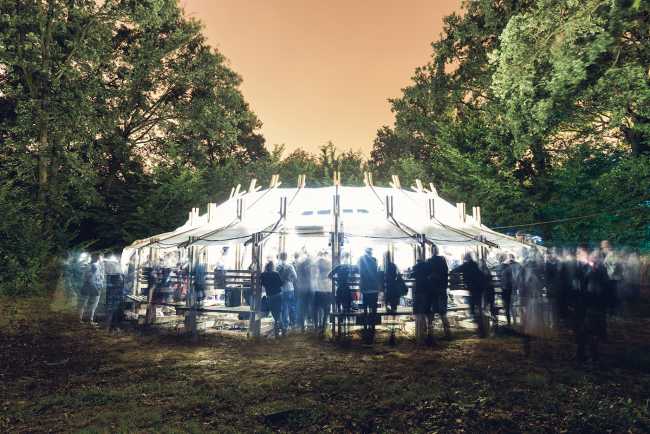 Troppotondo arena, a unique circular theatre of aboriginal inspiration for the Terraferma festival