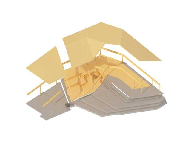 Gudbrandslie Cabin, un chalet de abeto que inspira su forma en el paisaje