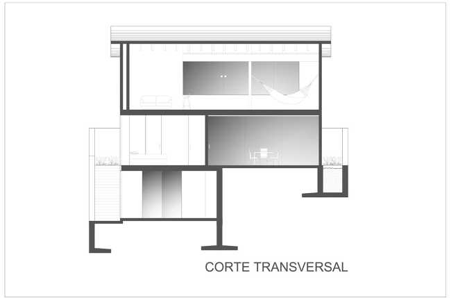 At Casa entre Pinos, flexible spaces, natural light and the vegetation define the architecture