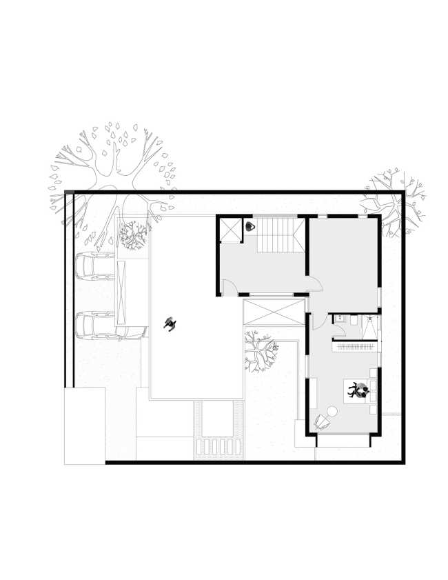L'espace qui embrasse la nature et toute la famille : Courtyard House