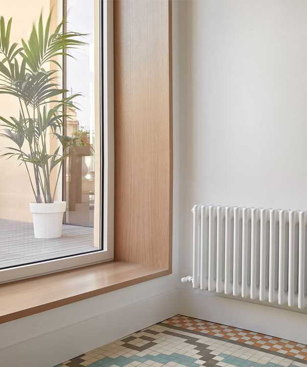 Casa Cas 8 recuperación de los mosaicos originales del ático en Valencia