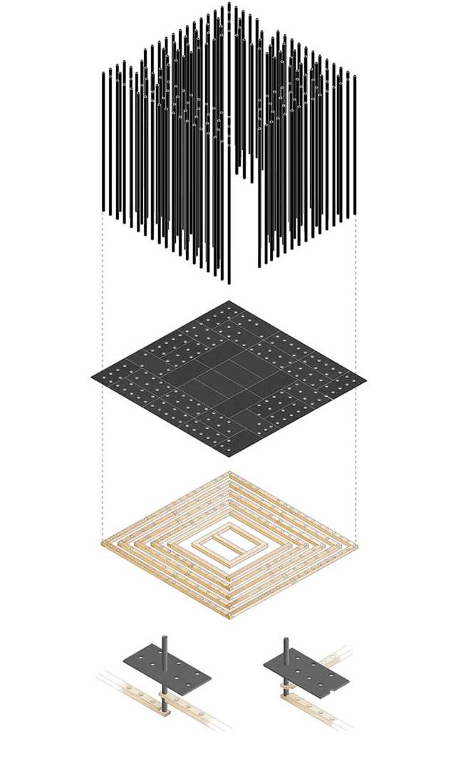PRONAOS, an installation symbolizing the exciting and maze-like transition from the academic to the professional dimension