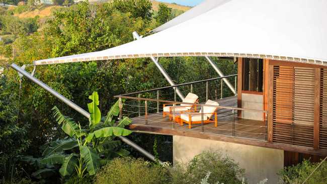 The Sail House: the sailboat which inspires the design of a Californian villa