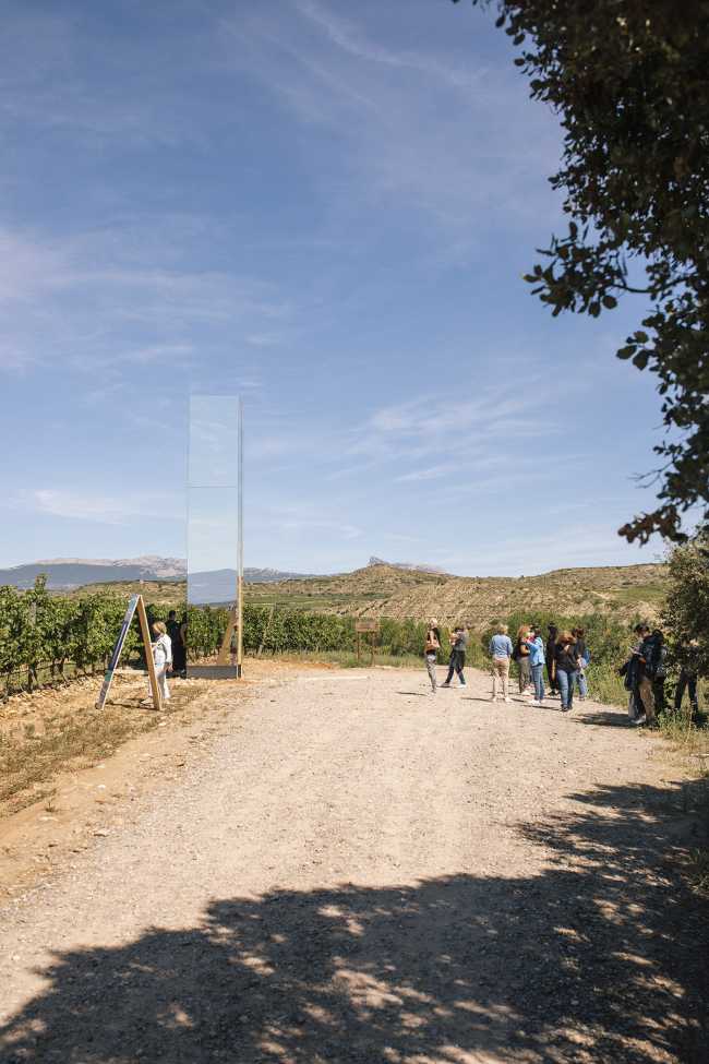 Ephemeral installation in the Spanish vineyards: the essence of wine in design, LAN- 4