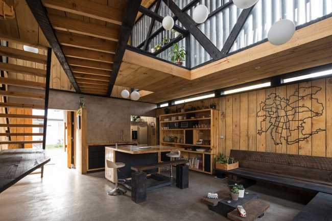 Legno, vetro e cemento per FS Residence a Santiago del Cile