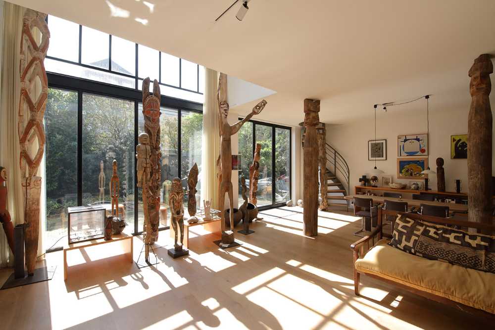In the space of The Art Collector, architecture follows art