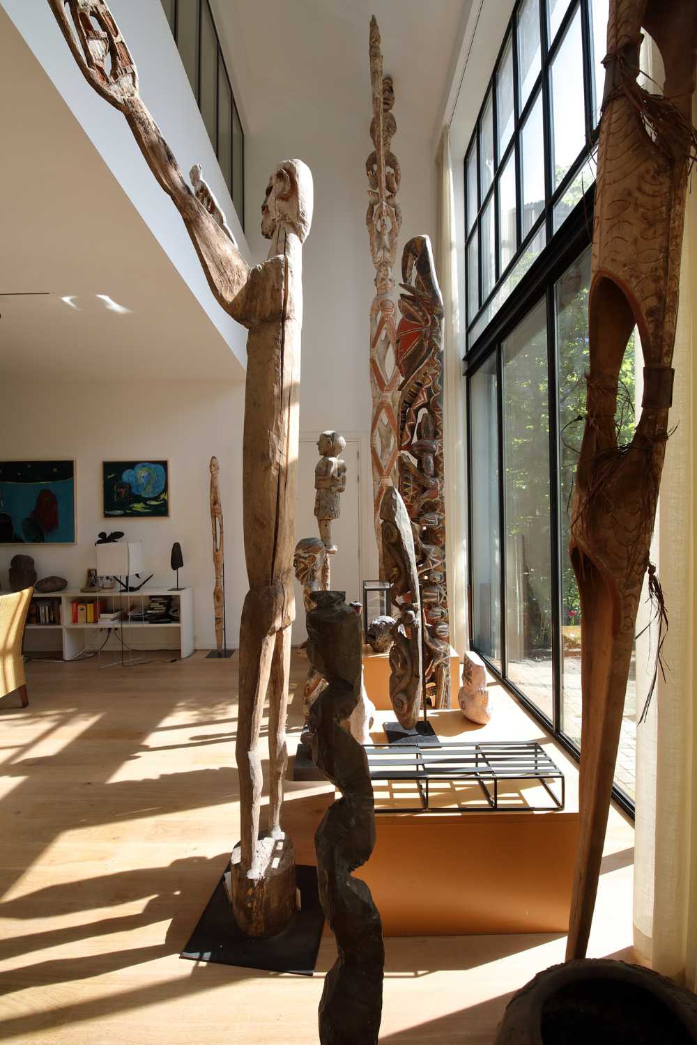 In the space of The Art Collector, architecture follows art
