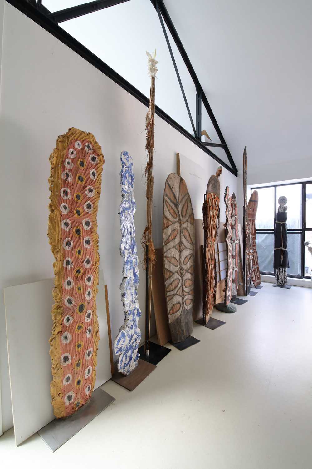 In the space of The Art Collector, architecture follows art
