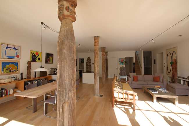 In the space of The Art Collector, architecture follows art