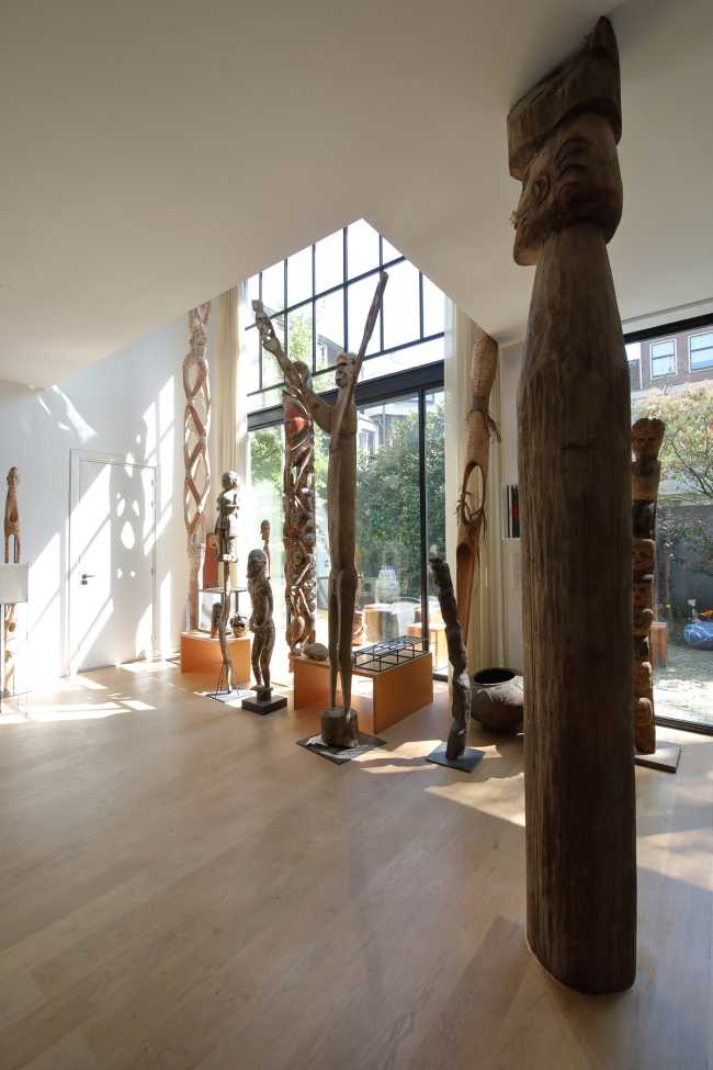 In the space of The Art Collector, architecture follows art