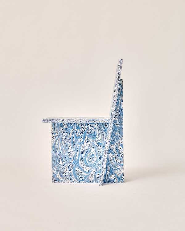 Peggy Chair. A chair made from recycled plastic which promotes the concept of recycled design