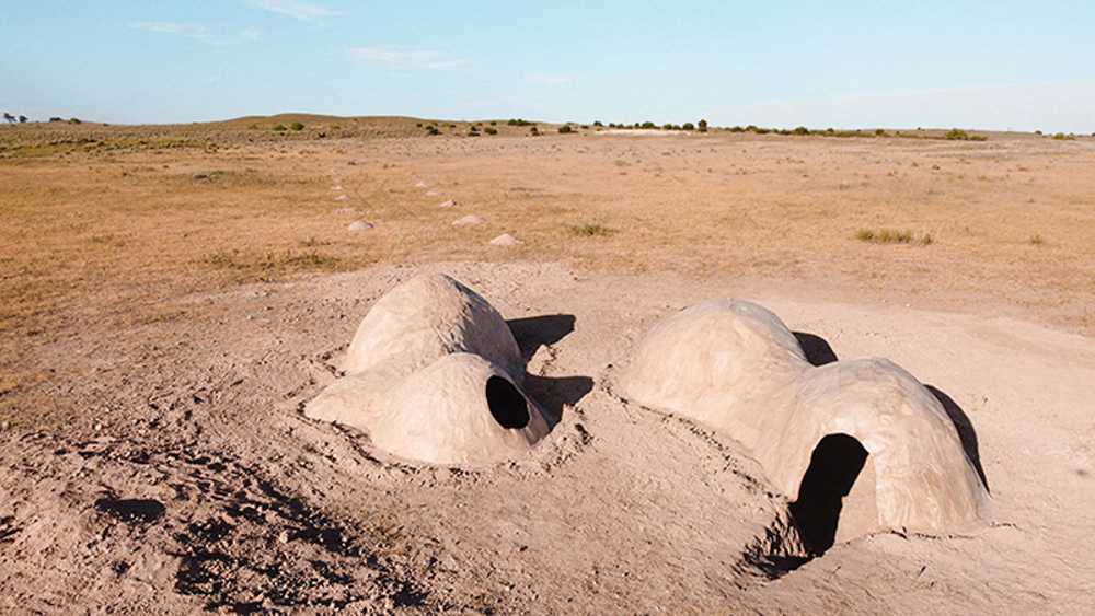 Coladas de papel maché para el Agg Hab, el prototipo de vivienda ecológica más grande del mundo