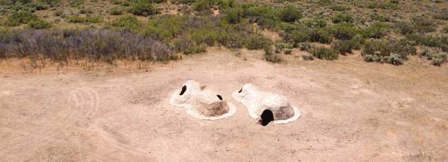 Poured paper mache for the Agg Hab, the world's largest eco-dwelling prototype