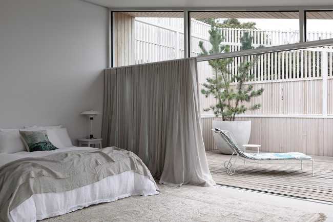 Franklin Residence, un capullo blanco de inspiración japonesa