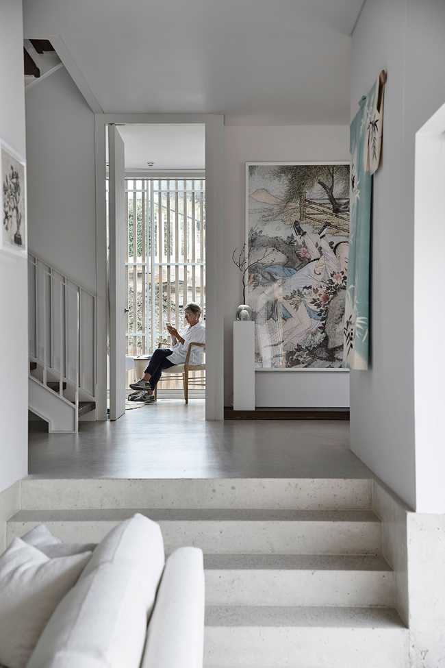 Franklin Residence, un capullo blanco de inspiración japonesa