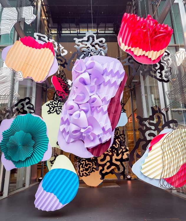 Coral. A paper artwork that pays homage to the marine life