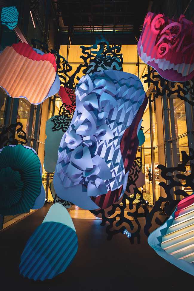 Coral. A paper artwork that pays homage to the marine life